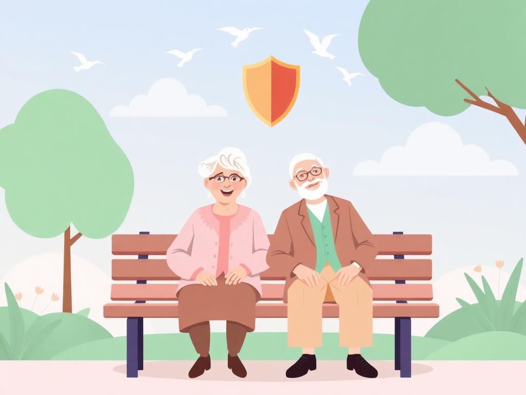 Pareja de pensionados tranquila y segura gracias a su crédito de libranza